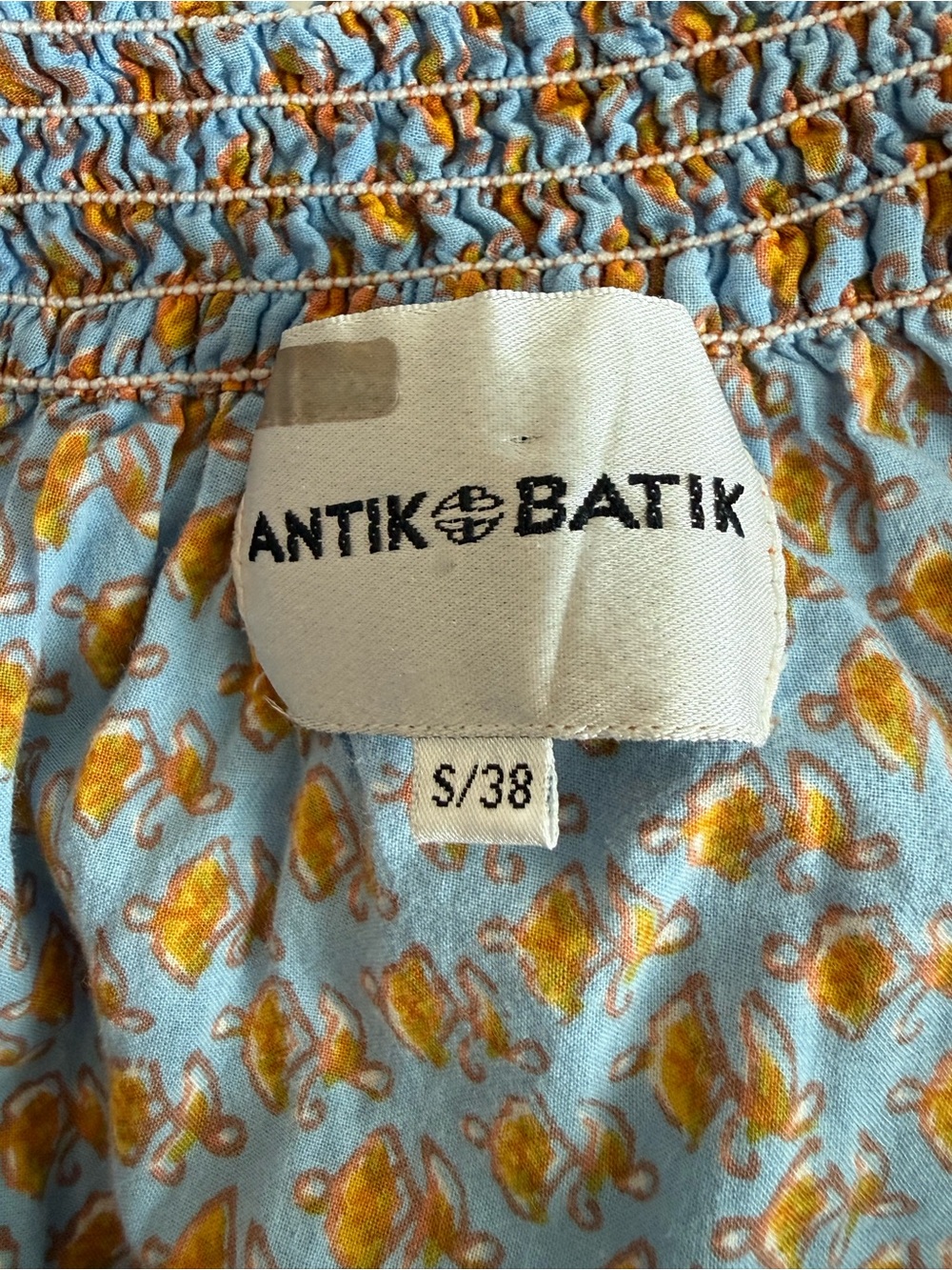 Antik Batik Giselle Sundress Off Shoulder High Low Maxi Dress Size S 38 - Picture 7 of 7